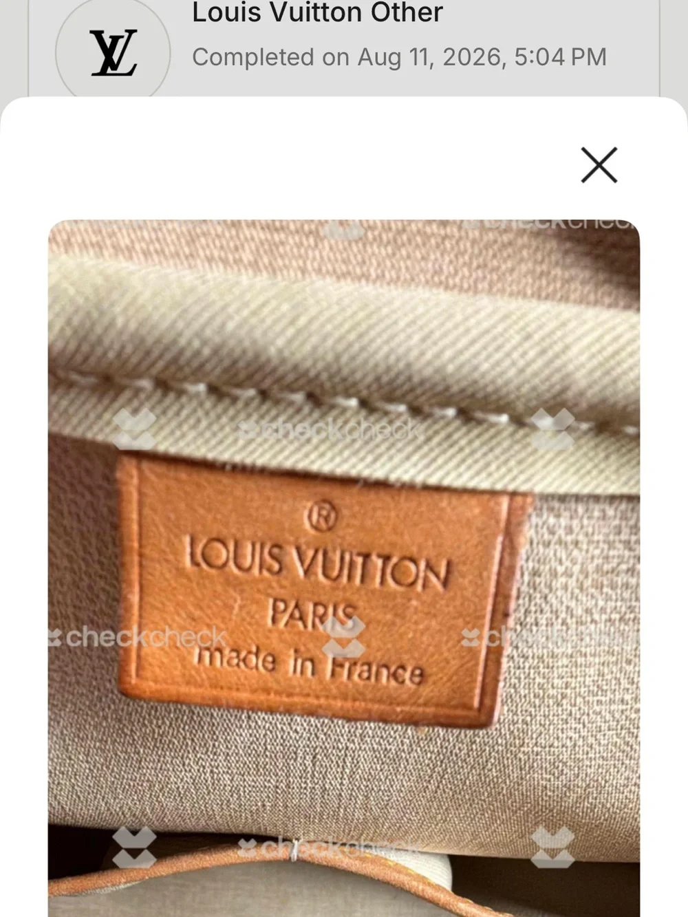 Louis Vuitton Monogram Canvas Satchel in Brown with Tan Trim